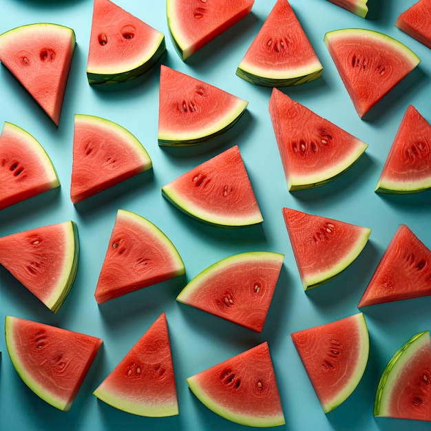 Beautiful sliced watermelon background