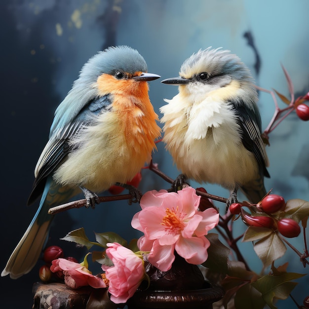 Beautiful small birds