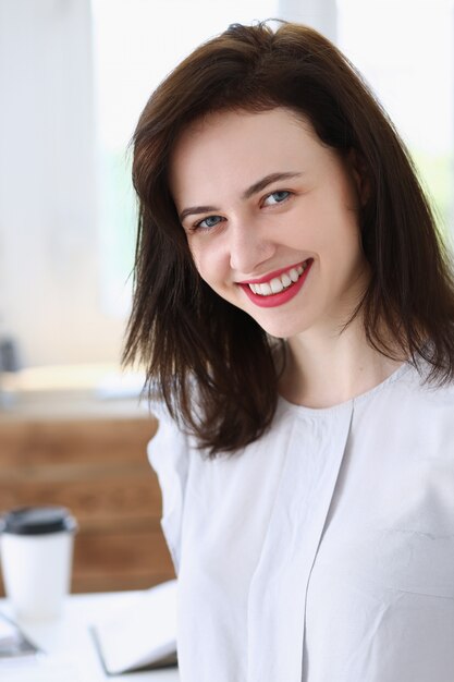 Beautiful smiling businesswoman portrait