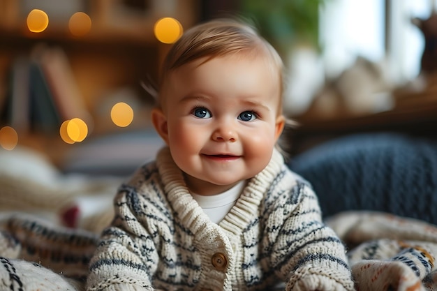 Photo beautiful smiling cute baby