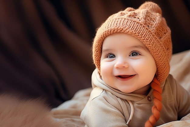 Beautiful smiling cute baby