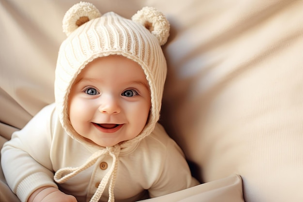 Beautiful smiling cute baby