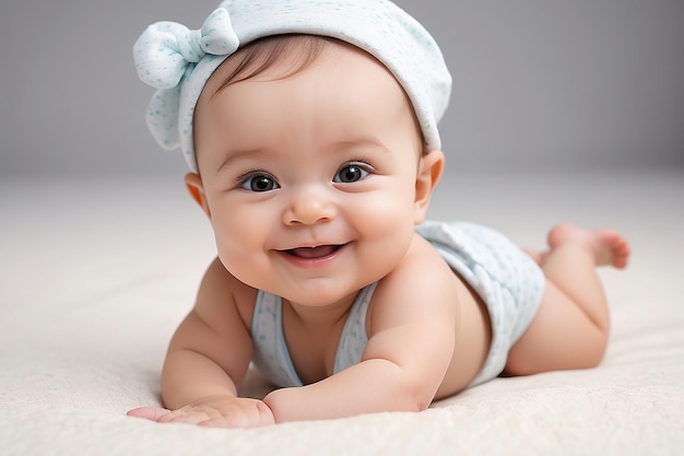 Beautiful smiling cute baby