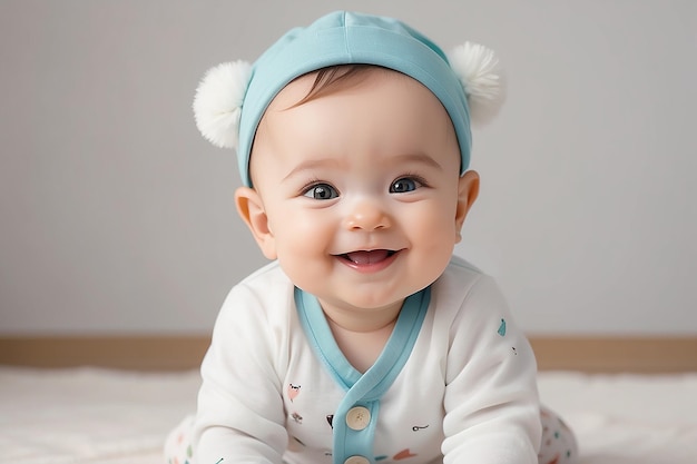 Beautiful smiling cute baby