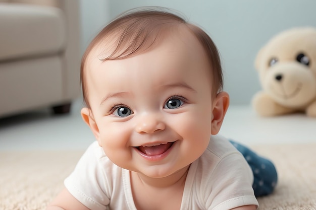 Beautiful smiling cute baby