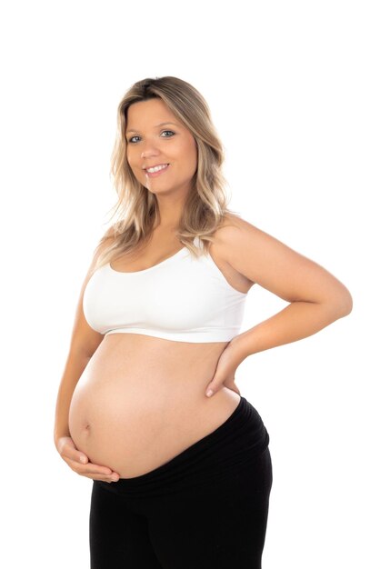 Beautiful smiling woman waiting for baby