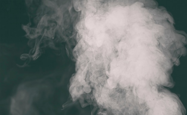 beautiful smoke in the dark room