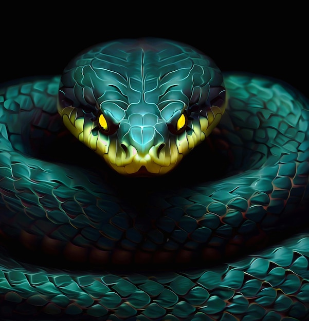 Beautiful snake ful challenging color