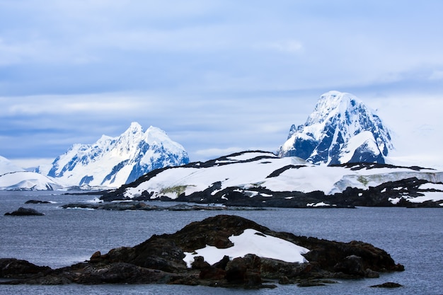 Beautiful snow-capped mountains