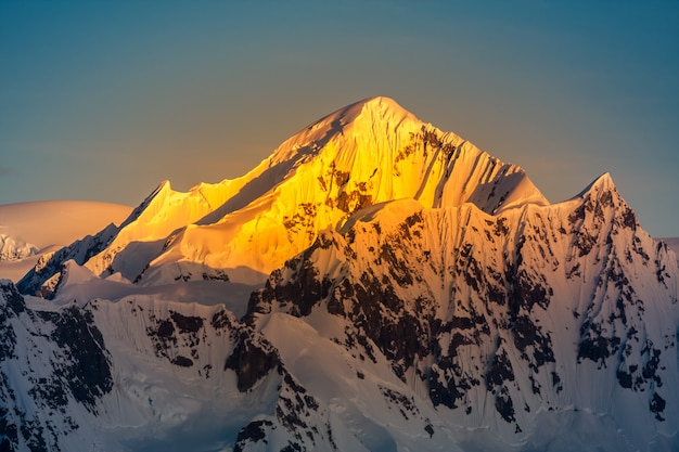 Beautiful snow-capped mountains