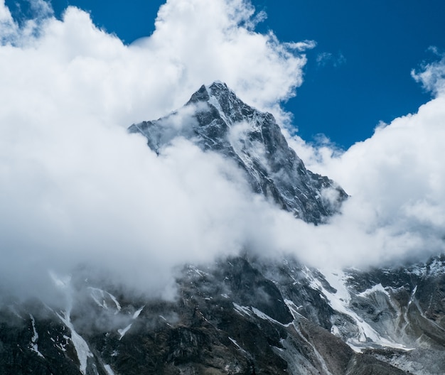 Beautiful snow-capped mountains 