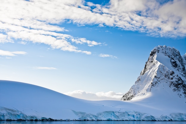 Beautiful snow capped mountains 