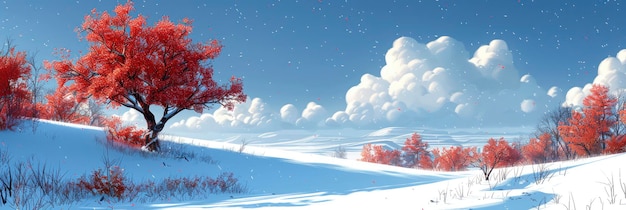 Photo beautiful snow covered hill detail winter