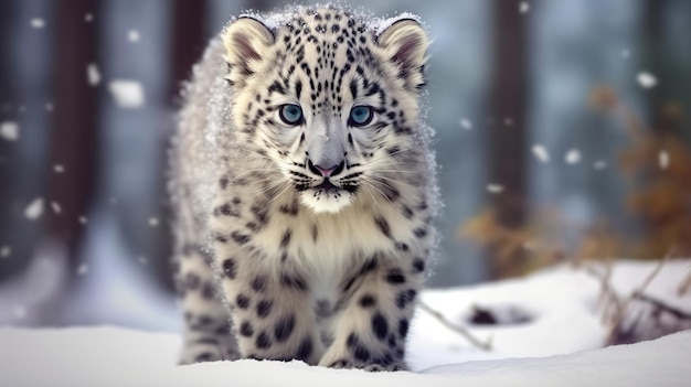 Foto bellissimo leopardo delle nevi leopardo della neve bellezza leopordo delle nevi