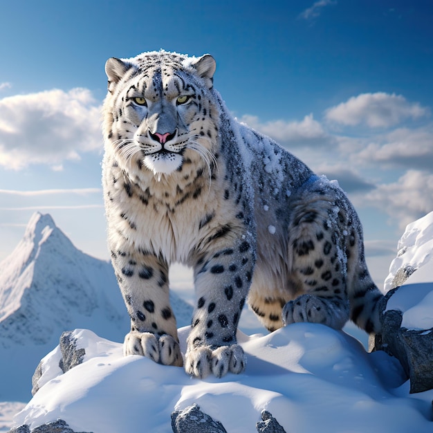 Beautiful Snow Leopard