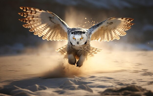 写真 美しい雪のオオカミ