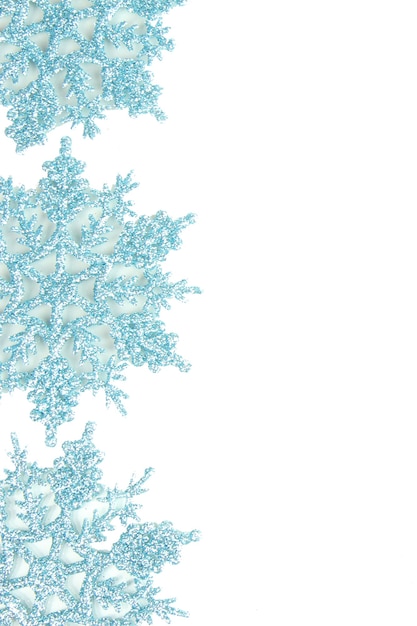 Beautiful snowflakes isolated on white