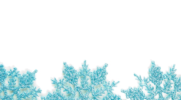 Beautiful snowflakes isolated on white