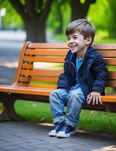 とてもかわいい男の子キッドの笑顔