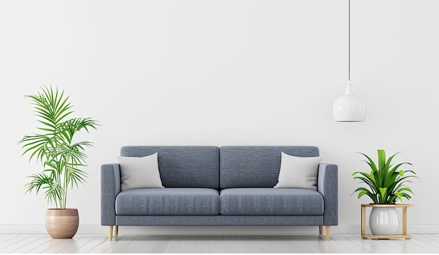 Photo beautiful sofa with background