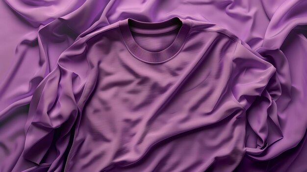 Photo a beautiful soft purple tshirt perfect for a casual day out or a workout