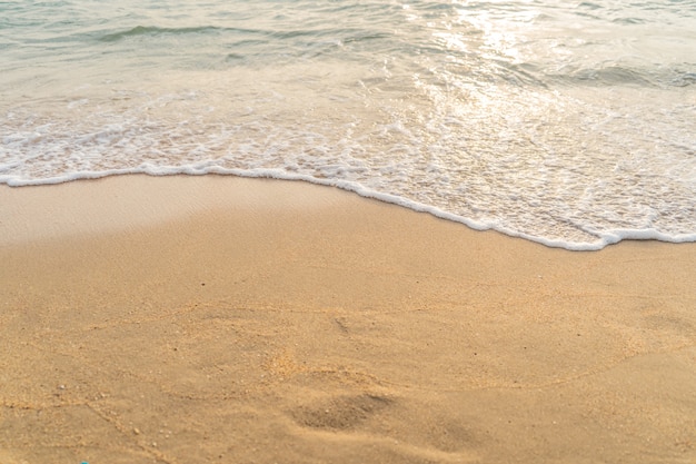 Фото Красивая нежная волна на пляже