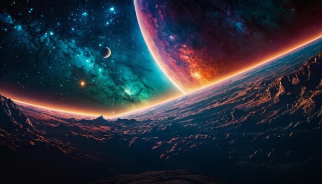 Photo beautiful space abstract background