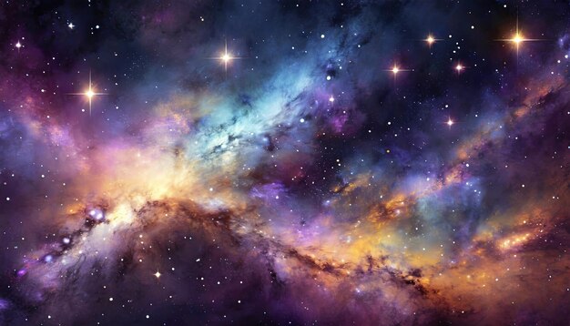 beautiful space nebula color background