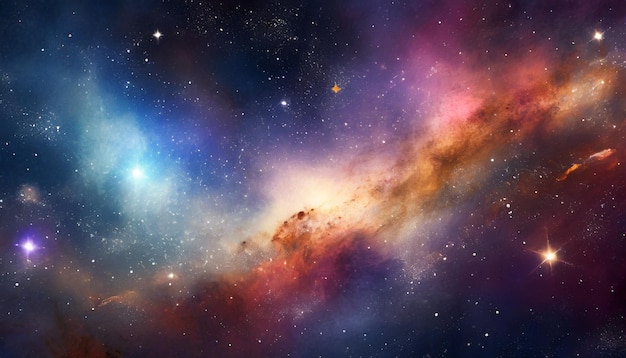 beautiful space nebula color background