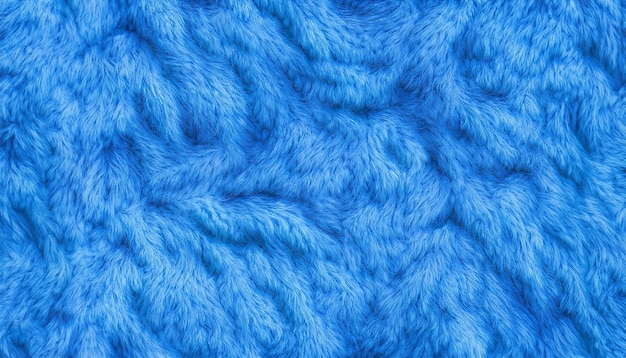 Beautiful sparkling artificial blue fur texture background