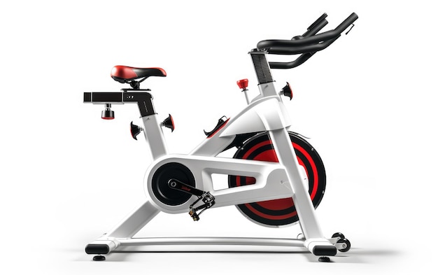 Photo beautiful spin bike isolated on white background