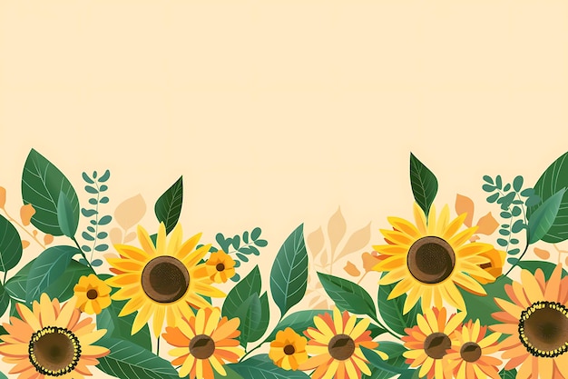 beautiful spring flowers background ai generated