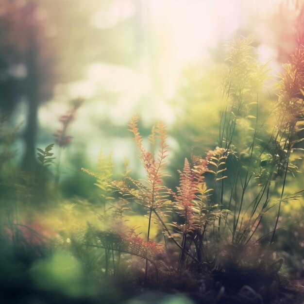 Photo beautiful spring flowers in the garden soft focus vintage style