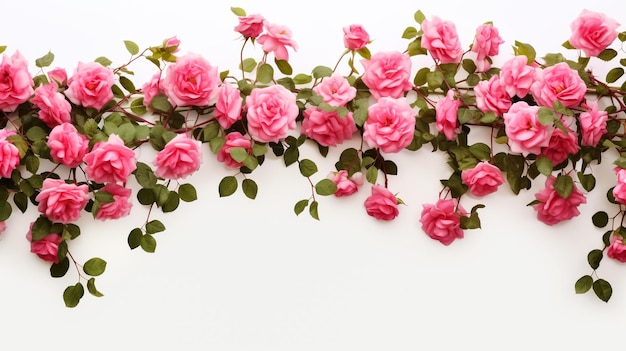 Photo beautiful spring flowers on pink background