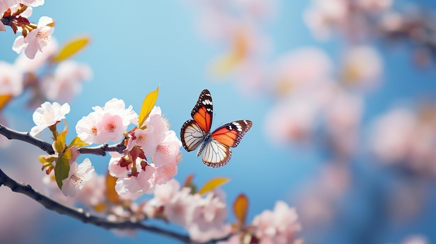 咲く桜の枝の美しい春のイメージ