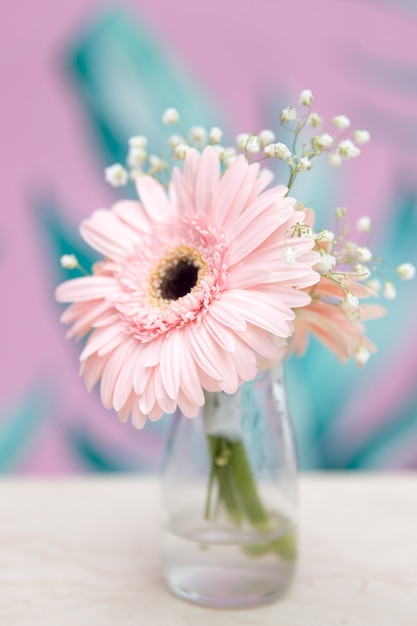 beautiful spring pink flower bouquet