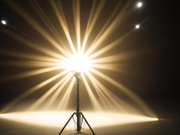 Photo beautiful stage lightspot light ai generation