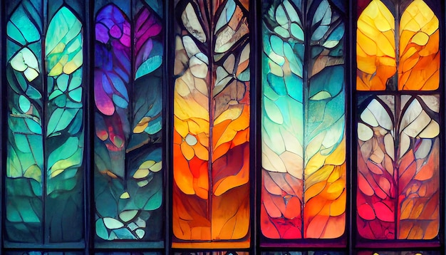 Beautiful stained glass windows