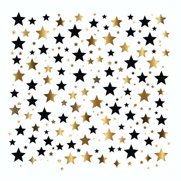 beautiful star watercolor for celebration new year clipart illustration