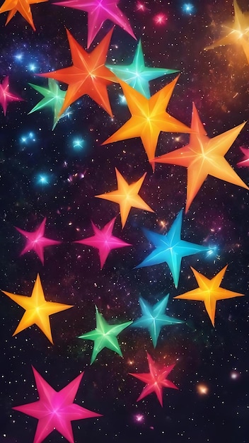 Beautiful stars particles background