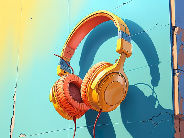 Beautiful Still life headphones