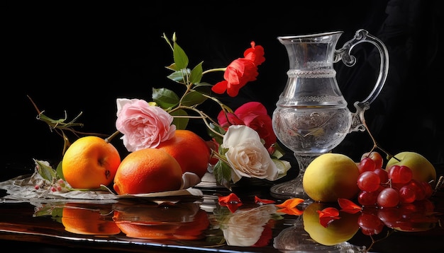 beautiful still life with water