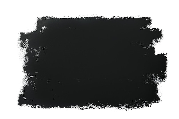 Beautiful strokes of black paint on white background