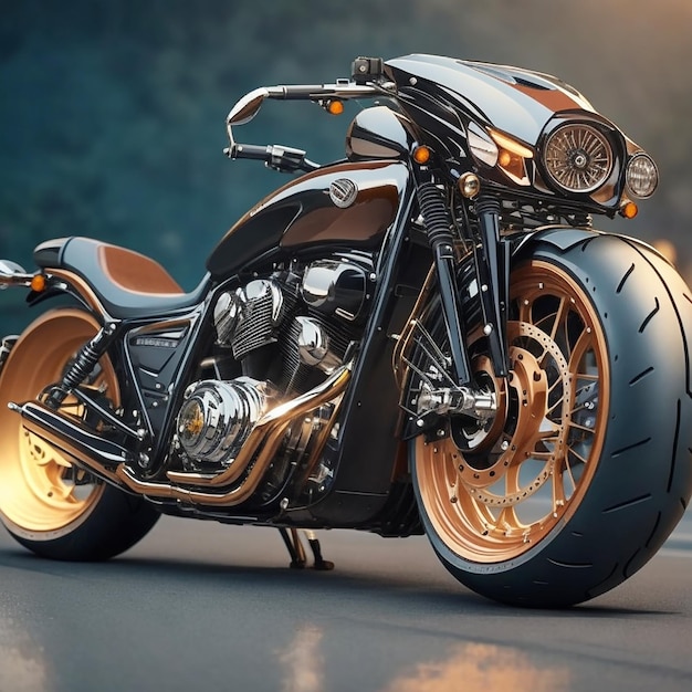 Beautiful stylish motorcycle