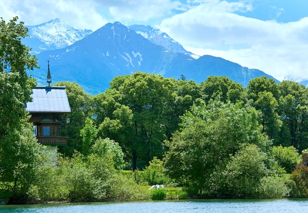 Beautiful summer Alpine lake Zeller See view