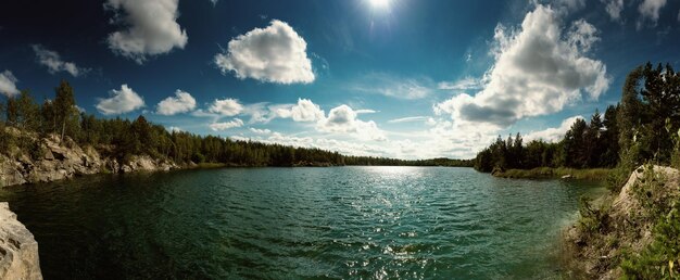 Beautiful summer lake