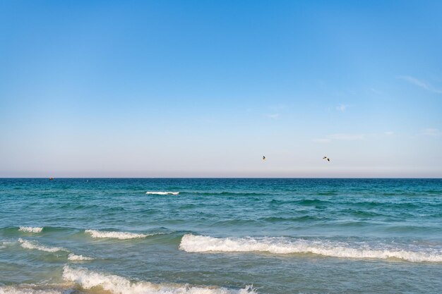 楽園での日中の休暇で美しい夏の海の景色