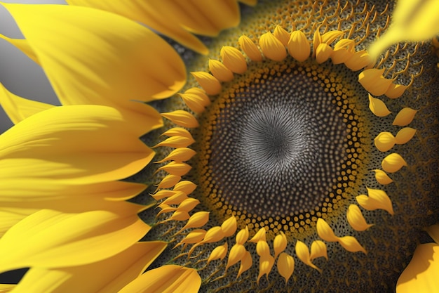 Beautiful sunflower in natural background