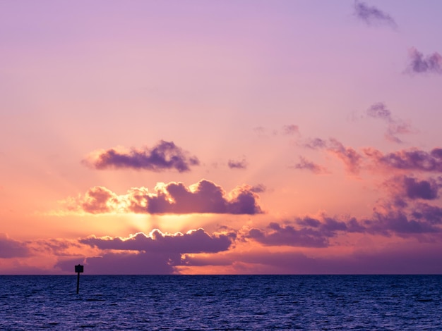 Beautiful sunrise at Key West, Florida.