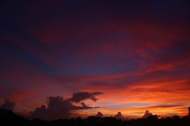 美しい夕日の背景